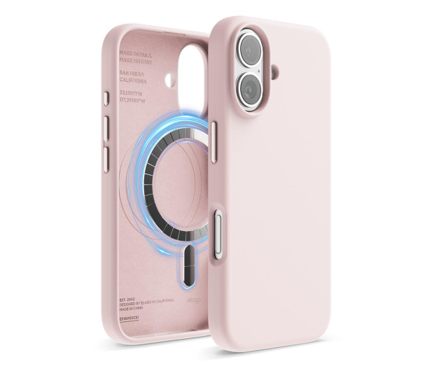 Elago Magnetic Silicone do iPhone 16 Lovely Pink ES16MSSC61-LPK - 1278754 - zdjęcie